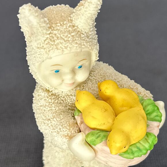 VTG Dept 56 Snowbabies A Basket of Joy Lincolnshirt Snowjade Angel Ornament Lot - Picture 9 of 16